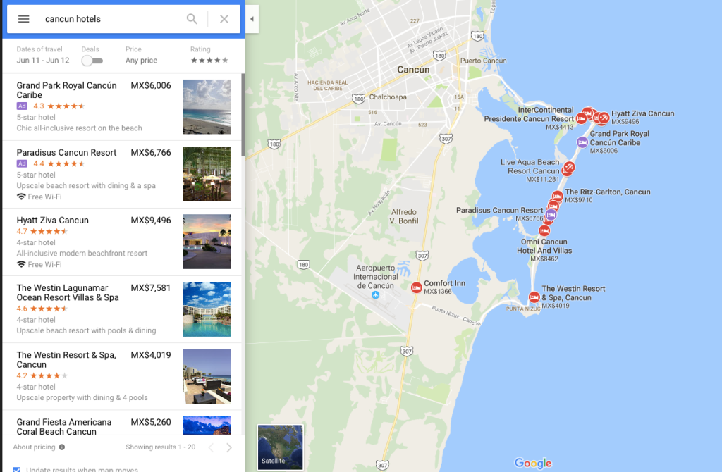 no hay bronca hotels Google maps 1