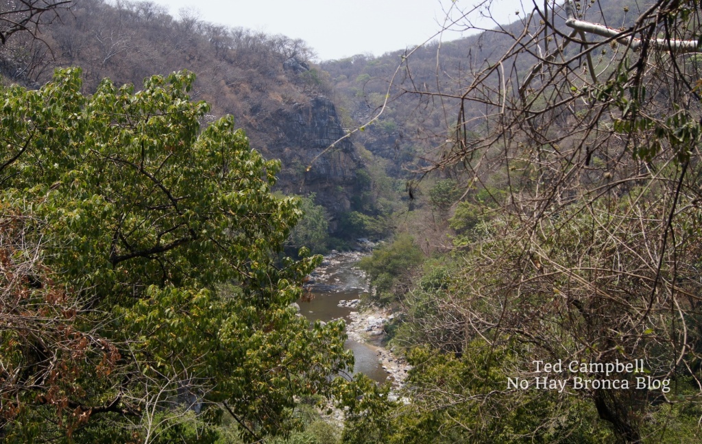 La Chonta River above ground